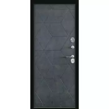 Входная дверь «Амакс Термо», 960 2050 мм, правая, цвет чёрный шёлк