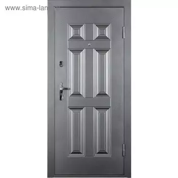 Входная дверь «ДОРЭКО 6», 2050 950 мм, правая, цвет антик серебряный