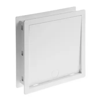 Дверца для кошек "ВИЕНТО" Котоход, 200 х 200 мм, проем 40 мм, белая