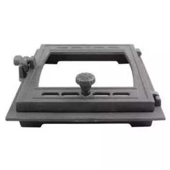 Дверка топочная герметичная ДТГ-8С "Кижи" Рубцовск 340х370х130 мм со стеклом, термошнуром