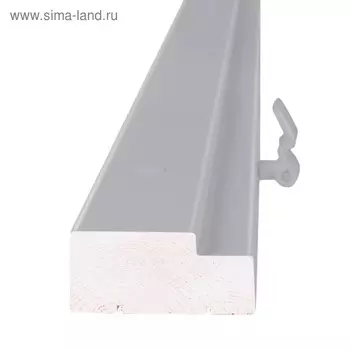 Дверная коробка Ламинат74х30 Серый в цвет RAL7040, М 8х21 +петли ПНН-80 серые 2шт