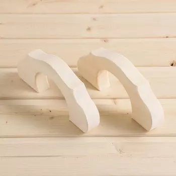 Дверная ручка из липы, 25х9х2,6 см