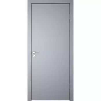 Дверное полотно эмаль RAL7040, врезка под замок и под петли М 9х21