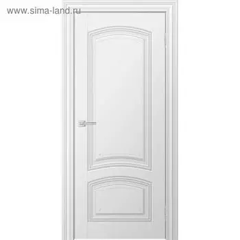 Дверное полотно «Двери Гуд. Бионика» Lada, глухое, без решетки, 8002000 мм, цвет снежный