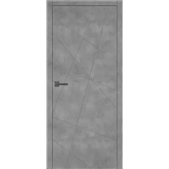 Дверное полотно ДГ 60 Сингапур Бетон серый 2000x600