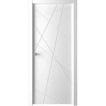 Дверное полотно ДГ 70 Сингапур Эмалит белый 2000x700