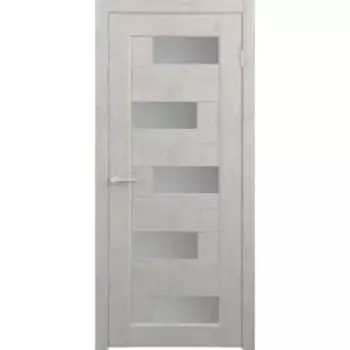 Дверное полотно Гавана, дуб снежный, стекло мателюкс, 2000х600