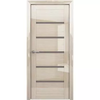 Дверное полотно Глянец Вена GL, мокко, стекло мателюкс бронза, 2000х900