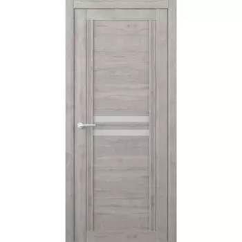 Дверное полотно Каролина, графит, стекло мателюкс, 2000х700