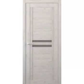 Дверное полотно Каролина, кремовый, стекло мателюкс бронза, 2000х600