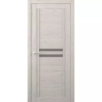 Дверное полотно Каролина, кремовый, стекло мателюкс бронза, 2000х700