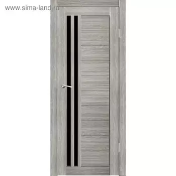 Дверное полотно "Квебек" Джерси, черный лакобель 2000х600