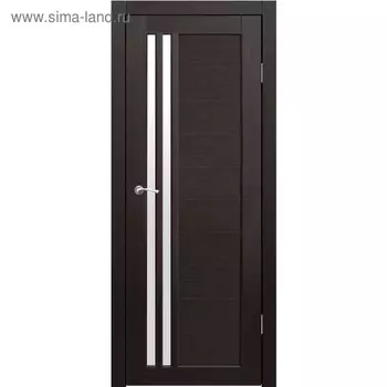 Дверное полотно "Квебек" Венге, белый лакобель 2000х900