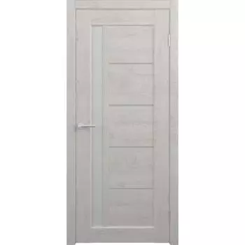 Дверное полотно Мехико, дуб снежный, стекло мателюкс, 2000х900