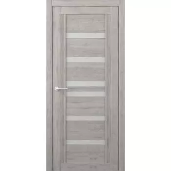 Дверное полотно Миссури, графит, стекло мателюкс, 2000х600