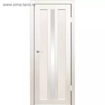 Дверное полотно "Монреаль 1" Дуб перламутр, белый лакобель 2000x600