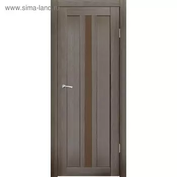 Дверное полотно "Монреаль 1" Какао, бронза сатин 2000x600