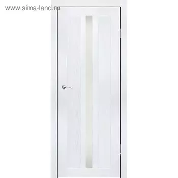 Дверное полотно "Монреаль 1" Ясень белый, сатин 2000x900