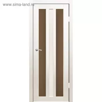 Дверное полотно "Монреаль 2" Дуб перламутр, бронза сатин 2000x800