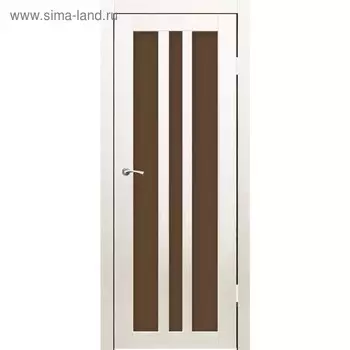 Дверное полотно "Монреаль 3" Дуб перламутр, бронза сатин 2000x900