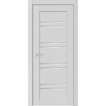 Дверное полотно NEO, 700 2000 мм, стекло сатинат, экошпон, цвет ясень грей