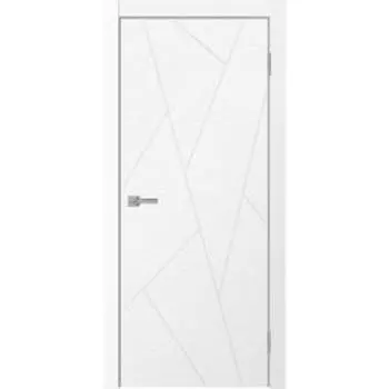 Дверное полотно NEO, 900 2000 мм, глухое, экошпон, цвет ясень белый