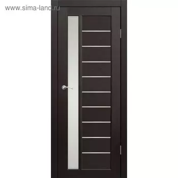 Дверное полотно остекленное Корсика Венге 2000х800