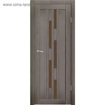 Дверное полотно "Оттава" Какао, бронза сатин 2000x700