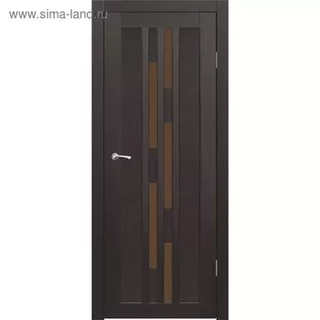 Дверное полотно "Оттава" Венге, бронза сатин 2000x700