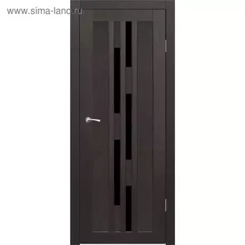 Дверное полотно "Оттава" Венге, черный лакобель 2000x800