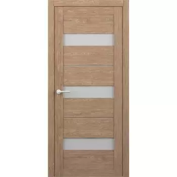 Дверное полотно Прага, дуб натуральный, стекло мателюкс, 2000х900