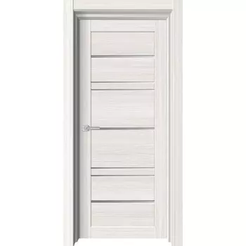 Дверное полотно R1, 900 2000 мм, остеклённое, цвет бьянко / стекло мателюкс