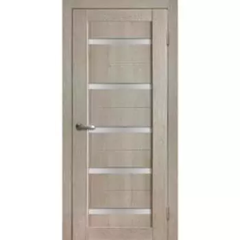 Дверное полотно «Салют-1», 800 2000 мм, остеклённое, цвет дуб эдисон