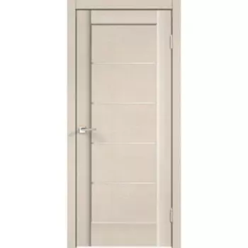 Дверное полотно SoftTouch "Premier" 1 Ясень капучино структурный, стекло Мателюкс 2000х800