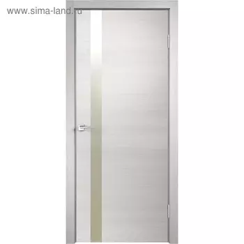 Дверное полотно "Techno" Z1 Дуб белый поперечный, замок Morelli 1895Р SN, 2000х800