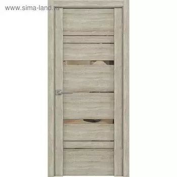 Дверное полотно Z3, 2000 × 800 мм, стекло зеркало бронза, цвет шале седой