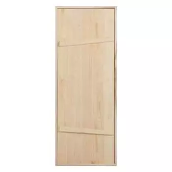 Дверной блок для бани, 18070см, из сосны, на клиньях, массив, "Добропаровъ"