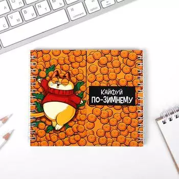 Двойной блокнот «Кайфуй по-зимнему», 48 л