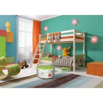 Двухъярусная кровать Соня с наклонной лестницей Вариант 10