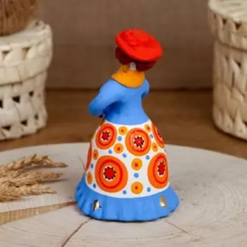 Дымковская игрушка «Фигурка: Барыня нарядная», 13 см, МИКС