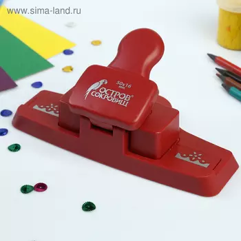 Дырокол фигурный для края "Ажур", диаметр вырезной фигуры 50х16 мм