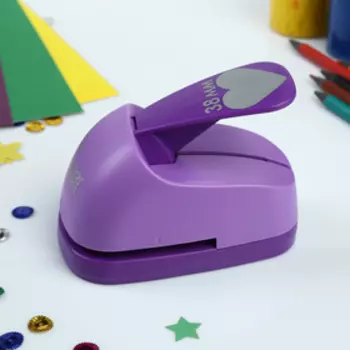 Дырокол фигурный "Сердце", диаметр вырезной фигуры, 38 мм