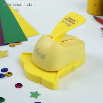 Дырокол фигурный угловой для фото, диаметр вырезной фигуры 25 мм