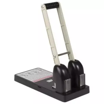 Дырокол металлический 150 листов, BRAUBERG Kraft, мощный, чёрный