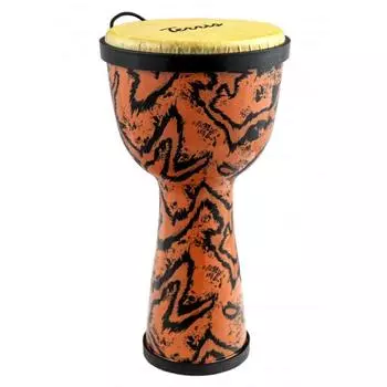 Джембе TERRIS DPC-10 URBAN Dune, пластик, 10"(25см)-20"(50см), оранжевый с черным