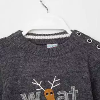 Джемпер детский, цвет серый, рост 86 см
