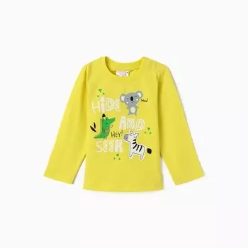 Лонгслив детский, рост 74 см, жёлтый