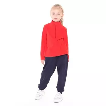 Джемпер детский флисовый, цвет красный, рост 98-104 см