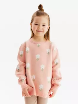 Джемпер детский KAFTAN Flowers, размер 32 (110-116 см)
