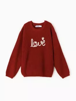Джемпер детский KAFTAN Love, размер 30 (98-104 см), красный